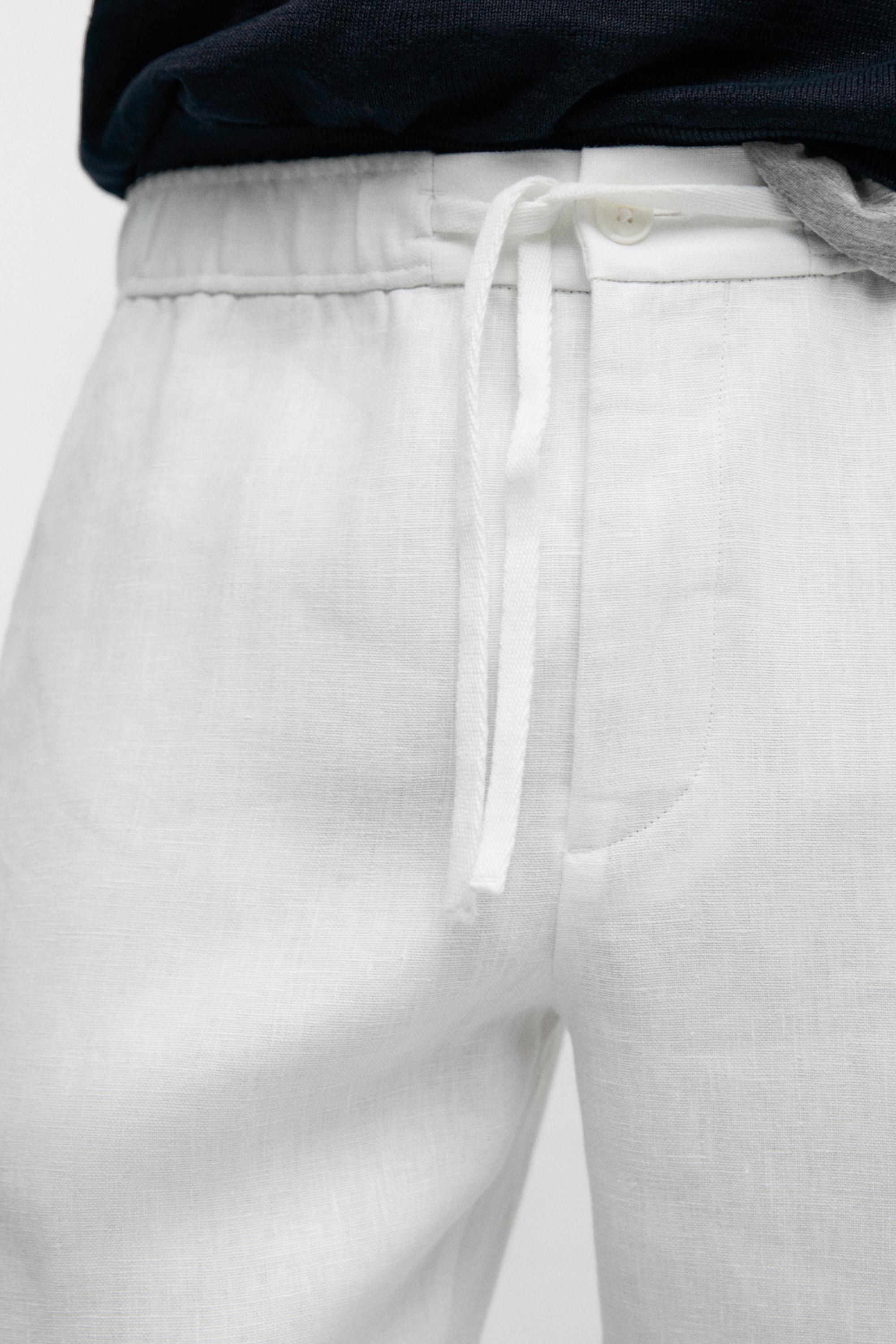 Pantalon de jogging en lin